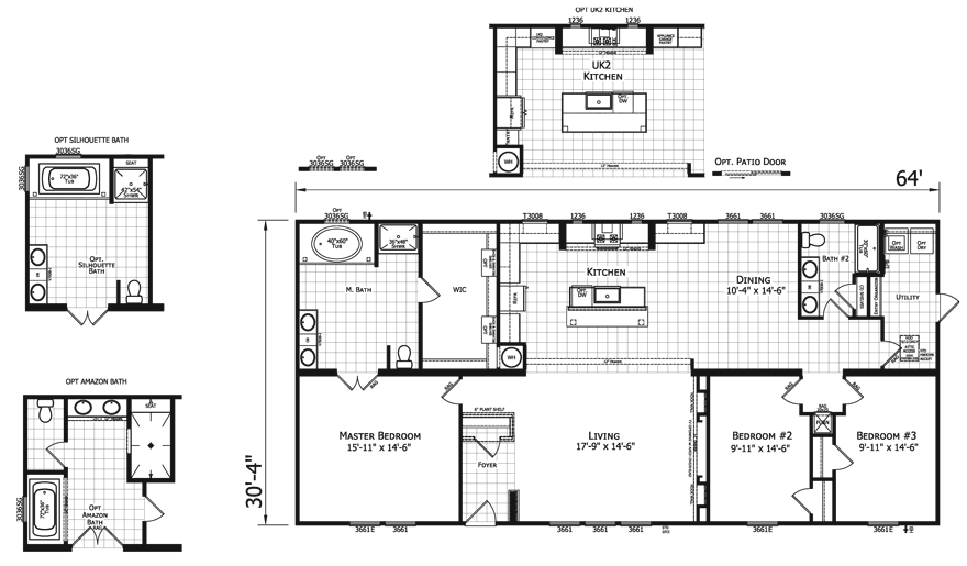 1997 Double Wide Mobile Home Floor Plans